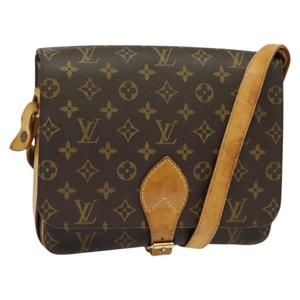 LOUIS VUITTON Monogram Cartouchiere GM Shoulder Bag M51252 LV Auth BA3587